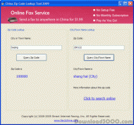 China Zip Code Lookup Tool screenshot